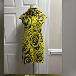Zaza Couture Yellow Black Flower Size S